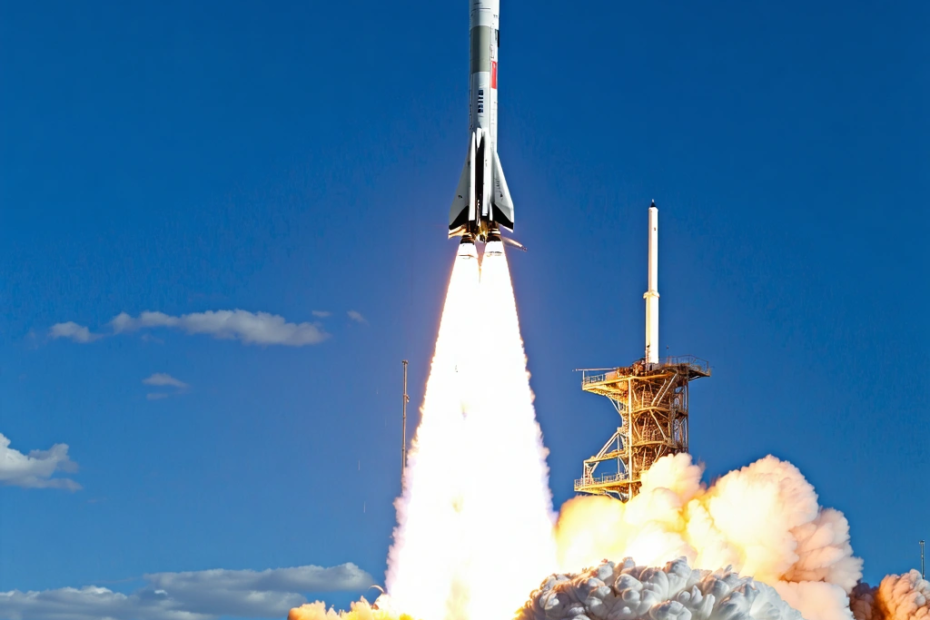 عودة صاروخ فالكون الثقيل: رحلة جديدة نحو الفضاء المجهول