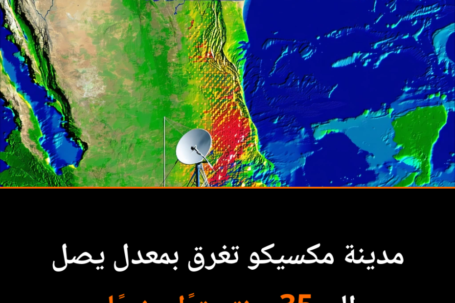 مدينة مكسيكو تغرق: كيف يكشف القمر الصناعي نيسار عن أسرار الغرق السريع؟