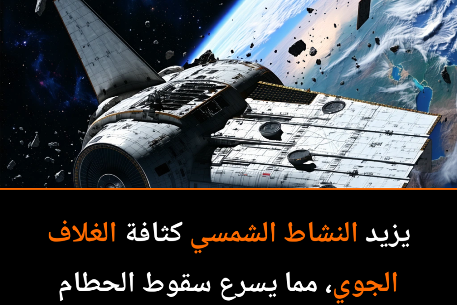 كيف يؤثر النشاط الشمسي على مصير النفايات الفضائية؟
