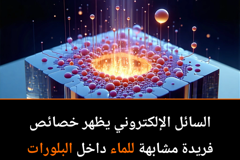 السائل الإلكتروني: اكتشاف مذهل يغير فهمنا للكريستالات